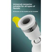 Filtro de grifo giratorio 360°, sistema de purificación profunda de 6 capas anti-salpicaduras y ahorro de agua, extensión de filtro de agua para el hogar universal con cartucho de filtro visible, apto para agua fría y caliente, sistema de filtración preciso mejorado de 6 capas, el algodón PP bloquea eficazmente las partículas grandes como el barro y el óxido, la segunda capa de carbón activado absorbe profundamente el cloro residual y otras impurezas, asegurando que cada gota de agua sea talla grande pura.