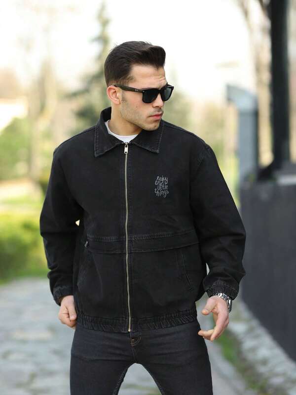 Herren hochwertige Herbst/Winter Mode Jeansjacken aus gutem Stoff