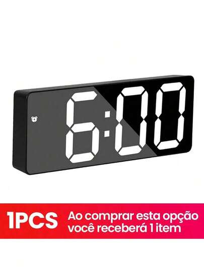 Relógio Temporizador de Mesa com Monitor Climático e Display Digital