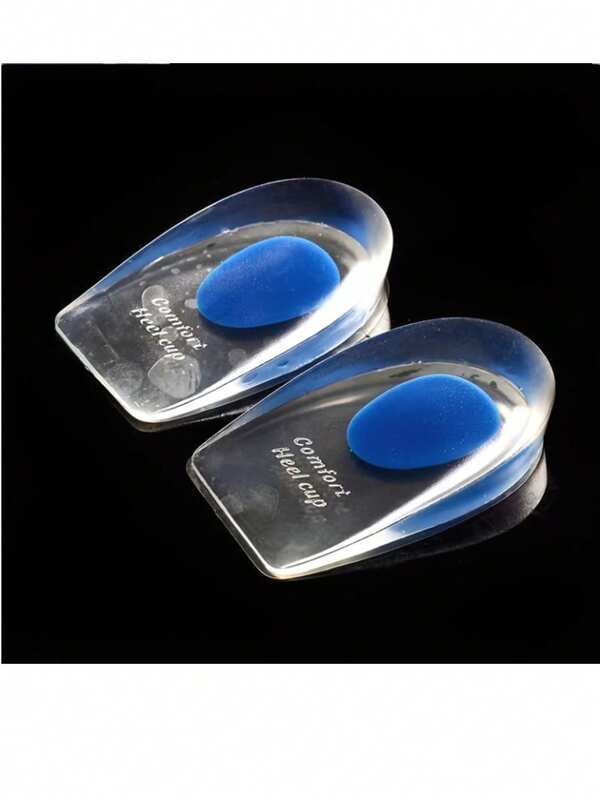 2 piezas Almohadillas de gel de silicona suave para el talón - Cojines cómodos para los pies para aliviar el espolón del talón y mejorar la postura, plantillas de ajuste fácil