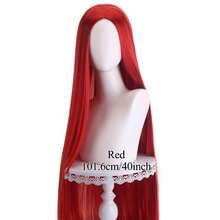 40inch Long Straight Wig Colorful Costume Wigs Synthetic Wig Red Blue Purple Blonde Anime Cosplay Wig For Halloween Cosplay Party - Multicolor - View 12