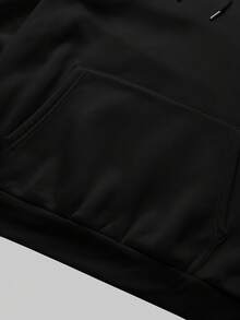 Sudadera con capucha de manga larga con estampado de silueta de montaña, versátil para deportes casuales y viajes, forro térmico para hombre