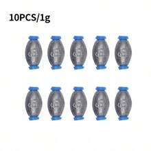 蛋形铅坠钓鱼铅坠套装鲈鱼铅坠渔具海水抛投钓鱼铅坠套装椭圆形淡水