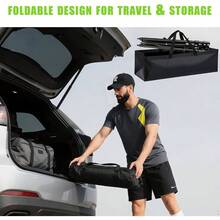 Tennis Ball Hopper With Wheels - Height Adjustable Foldable Tennis Ball Basket With Storage Bag Ball Candy 150 Pickleball Tennis - Initial - View 4