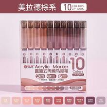 120 Vivid Acrylic Paint Markers | Sharp & Clear Lines | Strong Covering Power, Large Ink Capacity | 12 Sets, 10 Pcs Per Set - Essential For Art, Crafts, Journaling, Back To School Gift