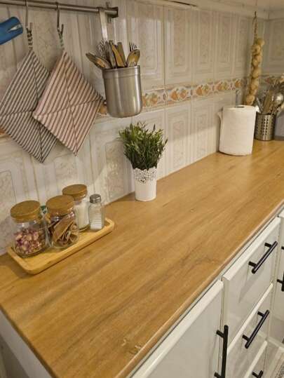 Wood Grain Contact Paper Waterproof Faux Wood Wallpaper Peel And Stick Countertops Contact Paper For Cabinets Self Adhesive Wallpaper Wooden Stickers Vinyl Wrap Wood Grain Contact Paper Peel And Stick Textured Self-Adhesive Wallpaper Bubble-Free Design Matte Thickened Design