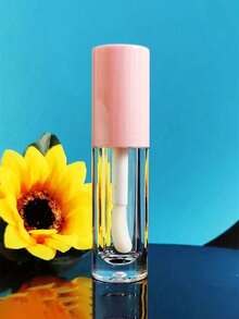 1 pieza Tubo de lápiz labial de 6ml con cepillo, envase vacío de brillo de labios y tinte de labios, botella de muestra de cosméticos, accesorio de viaje - Multicolor - Ver 8