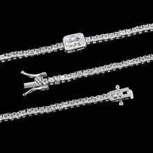 MDFUN 1 Peça Bracelete de Tênis de Zircônia Branco Ouro Cobre Micro-Incrustado, Coração/Retângulo, Versátil e na Moda, Adequado para Uso Diário e Presente para Mulheres