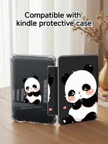可爱熊猫极简翻盖平板电脑保护套，1 件装，可爱熊猫设计，Kindle 电子书保护套，兼容第十代 10.2 英寸/Mini 6/Mini 7/9.7 英寸 Galaxy Tab A9 Plus、Kindle（第十一代，2024 年发布）（6 英寸）、Kindle Paperwhite（第十二代，2024 年发布）。绝佳节日礼物，时尚极简图案，复活节、春季、生日礼物。 - 彩色 - 查看 10