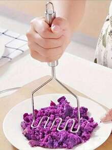 1pc Potato Presser, Stainless Steel Potato Masher, For Kitchen