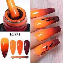FOUR LILY 10ml Gel Kuku Berubah Warna Sensitif Suhu - Gel Kuku Reaktif Dingin & Panas, Cocok Untuk Manikur Salon dan Rumahan - MultiWarna - View 21