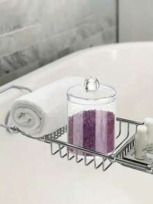 清洁棉签收纳盒，透明亚克力材质，适用于梳妆台收纳、浴室收纳、桌面收纳等。 - 彩色 - 查看 2