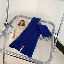 Christmas Women's Winter Gloves Ins Style Knitted Arm Warmers Warm Knitted Wool Half Sleeve Women's Autumn Winter Fingerless Touchscreen Gloves - 黃色 - 查看 10