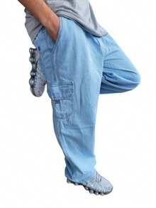 Men Pants - 淺藍色 - 查看 10