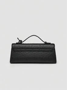 1 件鸵鸟图案 PU 手提包，多功能单肩包和斜挎包，女士日常时尚配饰，理想的情人节礼物，舒适时尚，时尚手提包，个性化礼物选择，2025 配饰，适合所有场合，价格实惠的奢华感，叛逆派对包，非常适合派对、婚礼、庆典、晚宴/宴会，优雅的女士包 - 黑色 - 查看 4