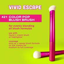 Vivid Escape Color Pop Blush Brush, Multipurpose Makeup Brush For Easy Blending, Use With Liquid & Cream Blush, Synthetic, Soft Bristles, Cruelty-Free & Vegan, 1 Count{"Size_name":"1Count(Packof1)"} - Nhiều màu2 - Xem 3