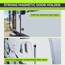 RV Magnetic Door Catch (2 Pack) RV Door Holder, Heavy Duty Baggage Door Catch With Adhesives And Screws, For RV, Trailer, Camper, Home - 1 - View 3