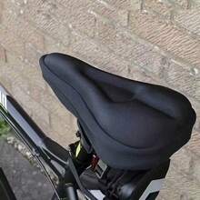Bike Seat Cushion - Soft And Thickened Gel Bicycle Saddle Pad Enhances Riding Comfort, Suitable For Road And Mountain Bikes. Bike Seat Cover - Cycling Accessories Featuring Sponge Bike Seat Cushion With Center Groove Ventilation Design.