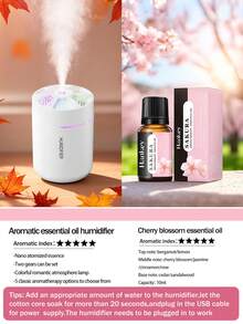 1 x 180毫升车载加湿器，黑色车载空气清新剂，带浪漫彩色氛围灯，黑白两色可选，2种工作模式，自动关机功能，兼容精油，五合一超声波香薰机，5套精油套装，适用于汽车、客厅、卧室、浴室、植物、宠物房、办公室、大房间，需电源适配器 - 黑與白 - 查看 15