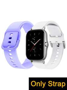 1PC 20mm 22mm Silicone Watch Band Compatible With Galaxy Watch 3/4/5/4 Classic/5 Pro (40mm/45mm/46mm), GT3/GT2 Pro, Amazfit GTR 3 Pro/GTS 4, Garmin Venu 2/Forerunner 255 Unisex Adjustable Wristband Fashionable Casual Comfortable Breathable Waterproof Sports Strap For Daily Wear, Gift, Parties, Back To School Smartwatch Accessory Perfect For Mother's Day Father's Day Gifts - Multicolor - View 35