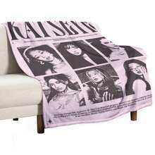Super Soft And Comfortable Singer KATSEYE Wool Flannel Blanket, Lightweight, Fluffy And Comfortable Texture, Warm Plush Blanket, Suitable For Sofas, Beds, Gifts Between Friends - Nhiều màu - Xem 1