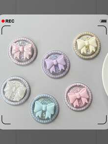 1 Magnetic Bow, Glitter And Sequined Mobile Phone Sliding Stand, A Girlish Telescopic Stand, A Gift For Your Girlfriend, Best Friend, Family And Colleagues