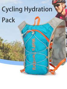 Reflective Hydration Backpack With Adjustable Chest Strap, Lightweight Running Vest, Water-Resistant Hiking Backpack, Unisex Hydration Pack For Running, Hiking, Cycling, Climbing, Camping, Mountain Biking, Marathon, Travel