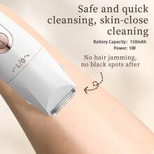 2025 New Women's 3-In-1 Portable Electric Shaver, Unisex - Multi-Functional LED Display, USB Charging, Includes Pubic Hair Trimmer, Ear And Nose Hair Trimmer, Lip Hair Trimmer - Multicolor - View 12