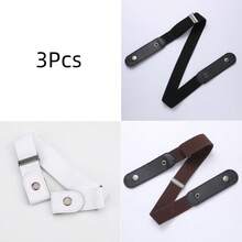 1/2/4条装弹力腰带，可调节无扣腰带，适合搭配牛仔裤和休闲裤，男女通用，隐形弹力腰带，塑形腰带 - 无扣舒适，可调节弹力，完美搭配牛仔裤和休闲裤 - 凸显身材曲线，复古弹力腰带 - 无扣，隐形贴合，男女通用，舒适弹力，均码 - 彩色 - 查看 41