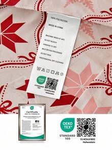 Juego de sábanas de 3/4 piezas con estampado de copos de nieve y enrejado, con sensación suave como una nube, resistente a las arrugas y al encogimiento, que incluye 1 sábana plana + 1 sábana ajustable + 1/2 fundas de almohada, sábana de bolsillo profundo, para camas de todos los tamaños, certificado Oeko-Tex