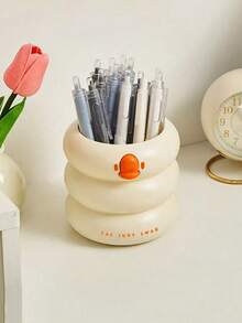 1 Stück kreative, süße Stifthalter, großvolumige Stifteaufbewahrungsbox für den Schreibtisch, Büro/Schule/Wohnheim Make-up Pinsel Organizer