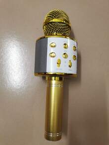 麦克风音响一体式话筒家用唱歌K歌无线蓝牙可插TF卡USB播放音乐户外派对家庭聚会麦克风麦无线话筒 - 彩色 - 查看 9