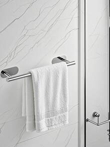 Bathroom Towel Rack, Bathroom Accessories, Adhesive Towel Rack, Wall-Mounted Bathroom Towel Racks, Bathroom Storage, Towel Hook, Bath Towel Holder, Bathroom Shelf, Bathroom Furniture, Toilet - Multicolor - View 4