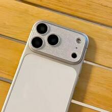 Shiny Diamond Camera Lens Protector Film For IPhone 17 Pro Max/17 Pro/17 Air/17/16/15/14/13, Silver Diamond Shiny Outer Shell, 9H Hardness Scratch-Resistant PC Material, Bubble-Free Adhesive, High-Definition Transparent, Clear Photos, Fashionable For Women - Silver - View 4