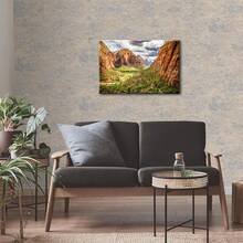 Arte de pared de montaña para sala de estar, decoración de pared de lienzo de paisaje natural de bosque, pósteres del Parque Nacional Denali, paisaje de Monte McKinley, arte escénico moderno de Alaska, decoración para oficina, dormitorio y hogar - transparente - Ver 7