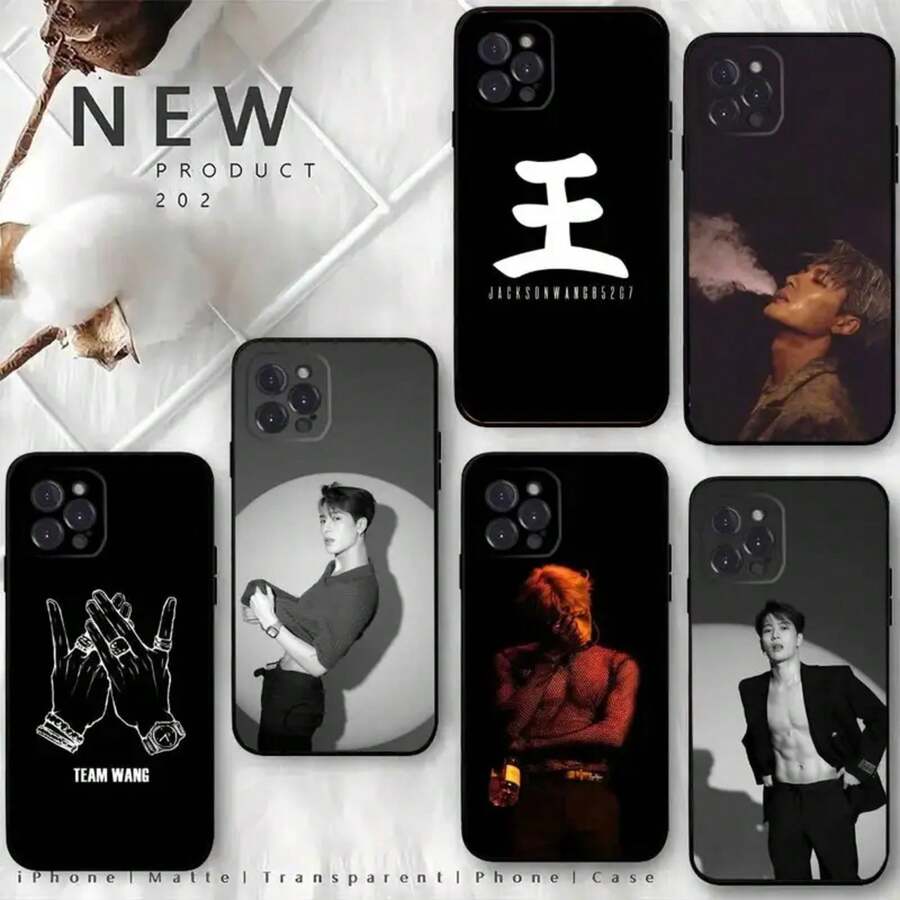 Singer Jackson Wang Phone Case Covercompatible with  16,15,14,13,12 Mini 11 Pro XR,X,XS,MAX 7,8 Plus Silicone Cover Soft Black,Covercompatible with  17 Hülle, 17 pro Hülle, 17 promax Hülle,Covercompatible with  17 Hülle, 17 pro Hülle, 17 promax Hülle