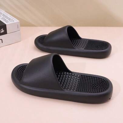 Męskie kapcie do masażu z teksturą i miękką podeszwą, uniwersalne do domu, łazienki, biura, wsuwane