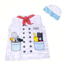 Ropa de juguete para niños - Disfraz de cocinero con gorro de chef para juego de rol y representación, para niños y niñas, cocina, juegos de cocina para niños - Multicolor - Ver 5