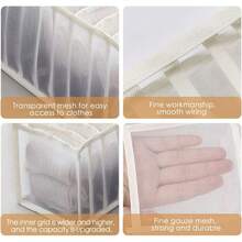 Cutie de depozitare pentru lenjerie intimă cu 1/3 bucăți, cu sertare și compartimente, genți de depozitare pentru garderobă, folosite pentru depozitarea hainelor și șosetelor, decorate cu material de plasă; Decorațiuni festive, decorațiuni pentru cameră, decorațiuni pentru casă, decorațiuni pentru dormitor, rochii, pantaloni, pantofi, blugi, cizme, fuste, dormitor, genți de depozitare, genți de depozitare, depozitare acasă