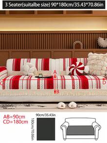 1pc All-Season Sofa Cushion Cover, Modern Minimalist Anti-Slip Sofa Seat Protector, Dust-Proof & Washable, Soft & Colorfast, Pet-Friendly, Fits Corner Sofa, Bedroom, Office, Living Room