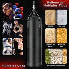 Costal para Box Saco Bolsa Boxeo 1.2m Estrella Premium Pu Saco De Boxeo Deportivo Kit Costal Boxeo Negro - Negro1 - Ver 7