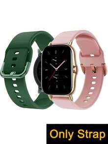 1PC 20mm 22mm Silicone Watch Band Compatible With Galaxy Watch 3/4/5/4 Classic/5 Pro (40mm/45mm/46mm), GT3/GT2 Pro, Amazfit GTR 3 Pro/GTS 4, Garmin Venu 2/Forerunner 255 Unisex Adjustable Wristband Fashionable Casual Comfortable Breathable Waterproof Sports Strap For Daily Wear, Gift, Parties, Back To School Smartwatch Accessory Perfect For Mother's Day Father's Day Gifts - Multicolor - View 43