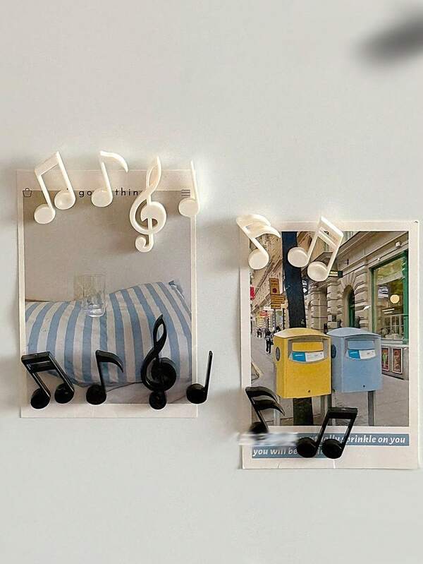 1 Peça Imã de Geladeira com Nota Musical, Símbolo Musical Magnético Realista Adesivo Decorativo para Quadro de Recados