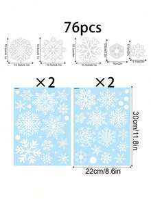 6 Sheets/Set,114 Pieces Of Snowflake Window Stickers, Used To Decorate The Festive Atmosphere, Windows And Glass Doors, PVC Electrostatic Film Material Without Glue Marks,Christmas Decorations, Winter Door Background Decorations, White Snowflake Static Glass Stickers, White Snowflake Static Glass Stickers Holiday,White Valentine Window Stickers Durable And Beautiful,Winter Wonderland Party Supplies Decor