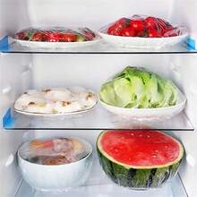 1500pcs Extra Large Plastic Wrap Covers - Stretchable & Reusable Elastic Food Covers For Bowls Elastic Plate Covers For Kitchen Food Saver Bag - 彩色 - 查看 3