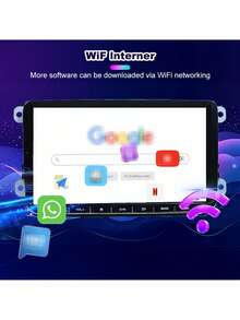 SEPTON 1pc SPETON 2Din Car Radio Android For VW Golf Touran Polo Tiguan Jetta Passat B5 B7 B6 CC Skoda Jetta Universal Multimedia Carplay 5GWifi6 GPS Navigation Car Setero - Apricot - View 6