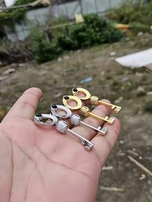 Modische & elegante Damen Ohrringe, Ohrringe mit kubischen Zirkonia Schlüssel Anhänger, raffiniertes & anmutiges Design für Frauen