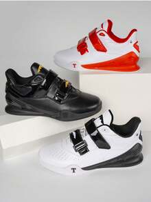 High Rebound Power Professional Weightlifting Shoes, Hard Pull Squat Shoes, Gym Fitness Shoes With Balance, Anti-Slip, Wear-Resistant For Comprehensive Training