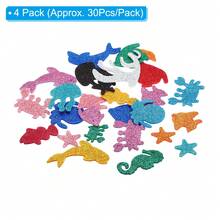 Foam Stickers, EVA Self Adhesive Glitters Foam Shape Sticker Craft Supplies For Scrapbook Card DIY Making Home Decor - 海洋動物款120Pcs - 查看 2