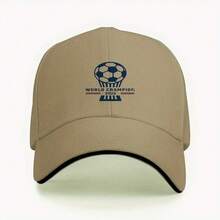 1pc Soccer Ball Trophy "WORLD CRAMPIO 51.46meter, Adjustable Baseball Cap, Trucker Hat, Unisex - Claret - View 8